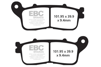Brake Pads - FA636HH Fully Sintered - EBC (Rear)