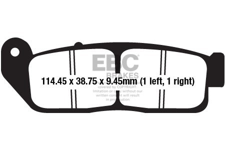 Brake Pads - FA672HH Fully Sintered - EBC - Riders Junction