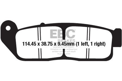 Brake Pads - FA672HH Fully Sintered - EBC - Riders Junction