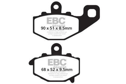 Brake Pads - FA192V Semi Sintered - EBC (Rear) - Riders Junction