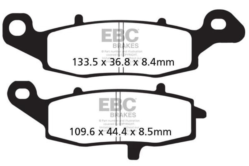 Brake Pads - FA229V Semi Sintered - EBC