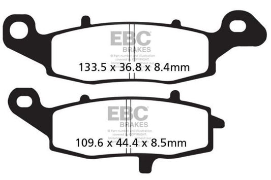 Brake Pads - FA229V Semi Sintered - EBC