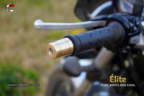 Pure Brass CNC Machined Bar Ends - Elite Series - Riders Junction