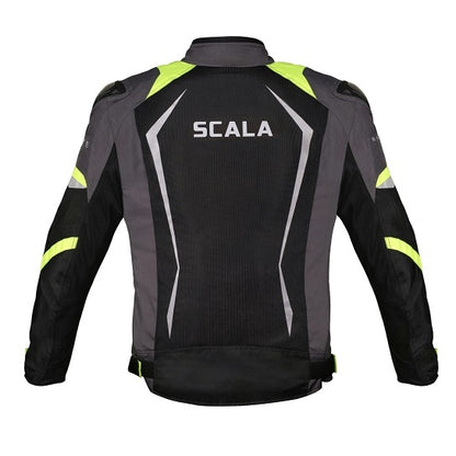 Brave Black Neon Riding Jacket - Scala
