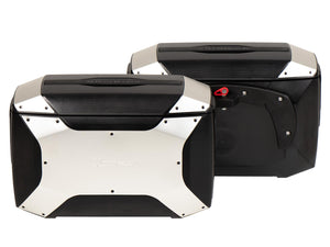 C-Bow Side Cases 36L Per Pair X Core silver - Hepco Becker - 610295 00 00