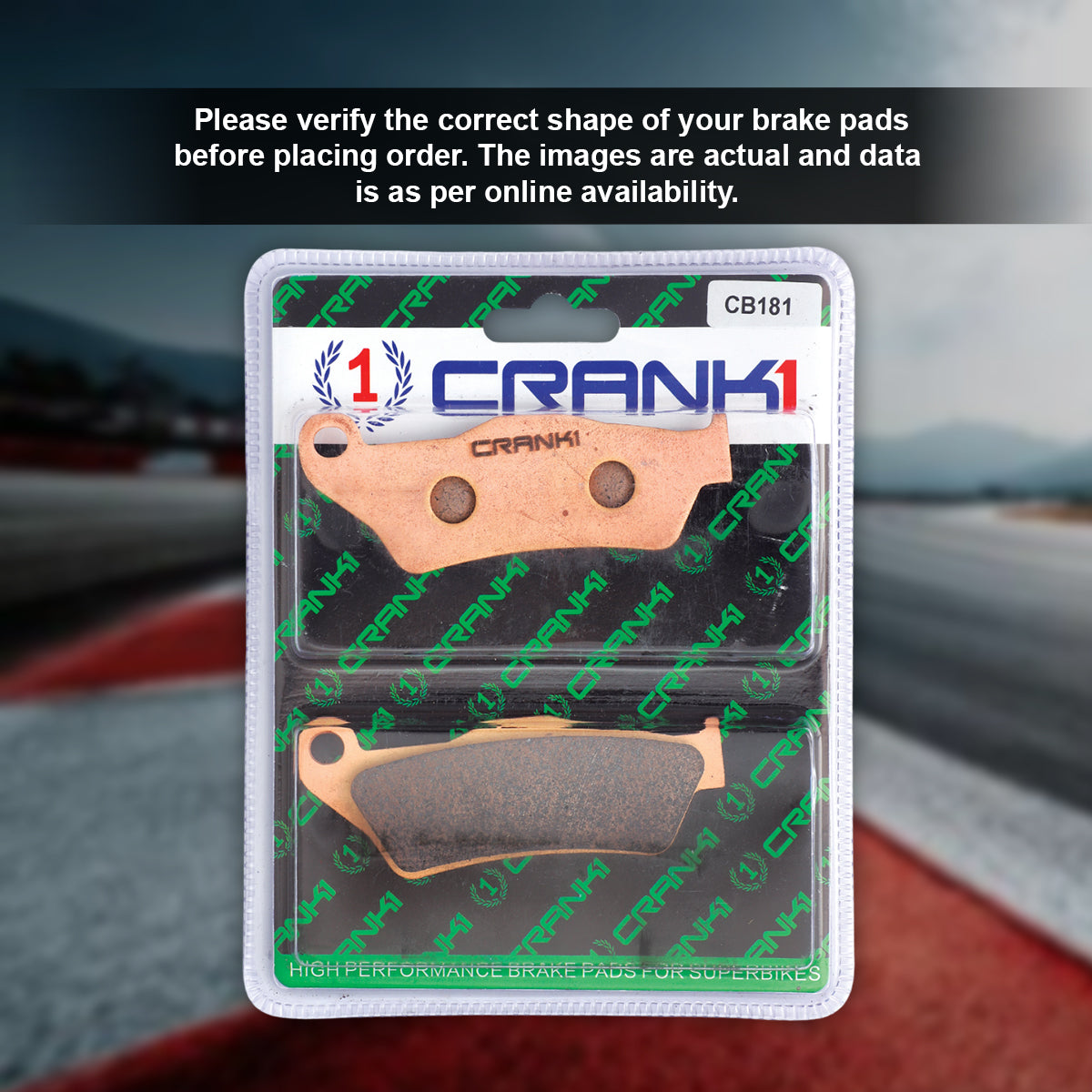 CRANK1 Brake Pad Rear For Ducati Multistrada 1200 V4 (2021 Onwards)-CB181