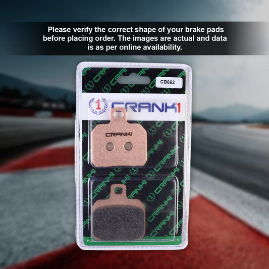 CRANK1 Brake Pads Rear Ducati Multistrada 1200 2010-2014-CB662