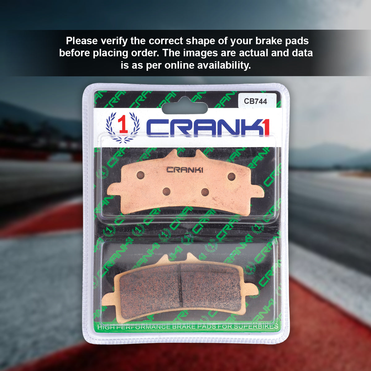 CRANK1 Brake Pads For Front Ducati Desert X (2022-2023)-CB744
