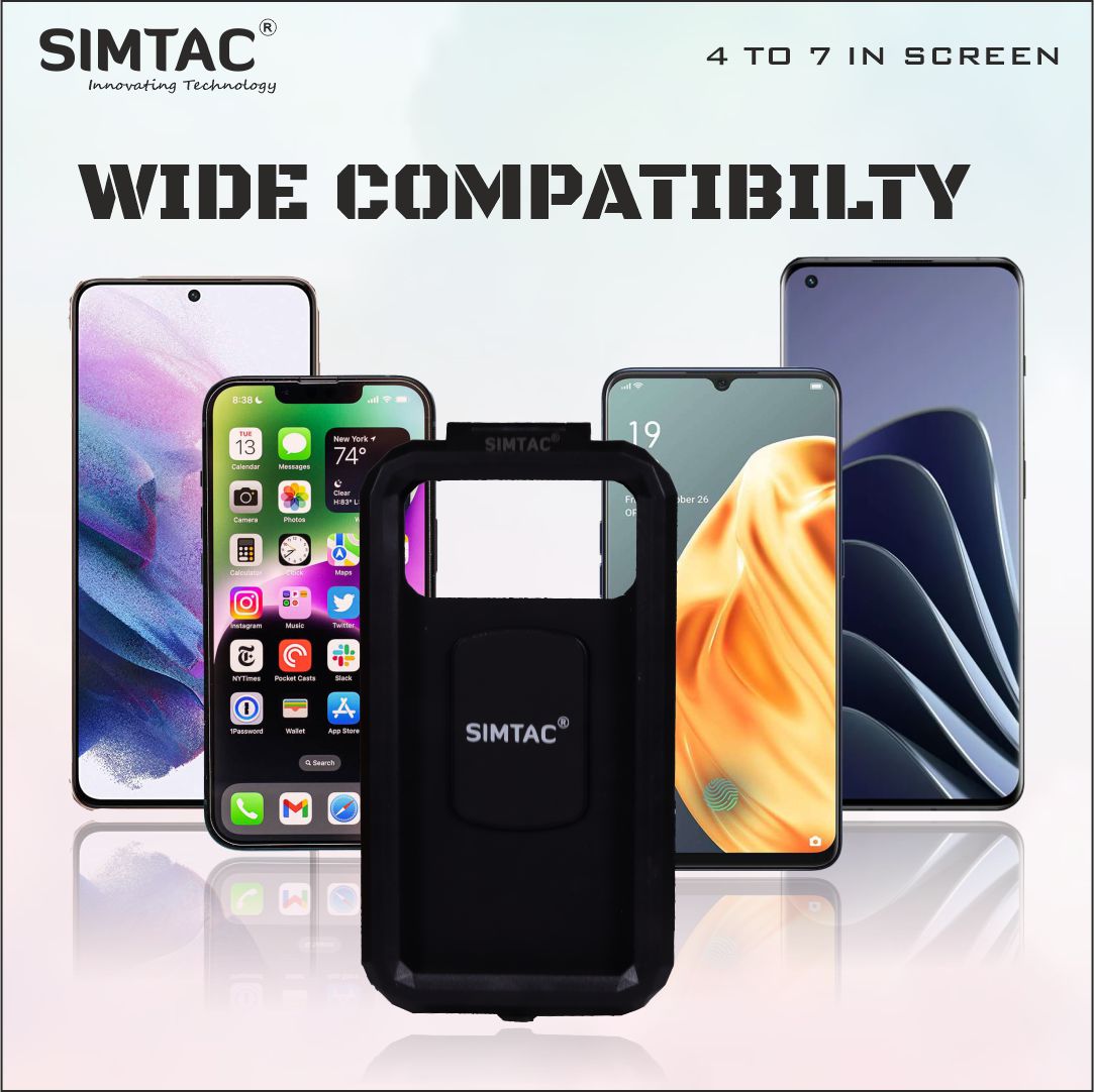 SIMTAC Mobile Holder Waterproof For Bikes/Scooters/Bicycle | MHWP