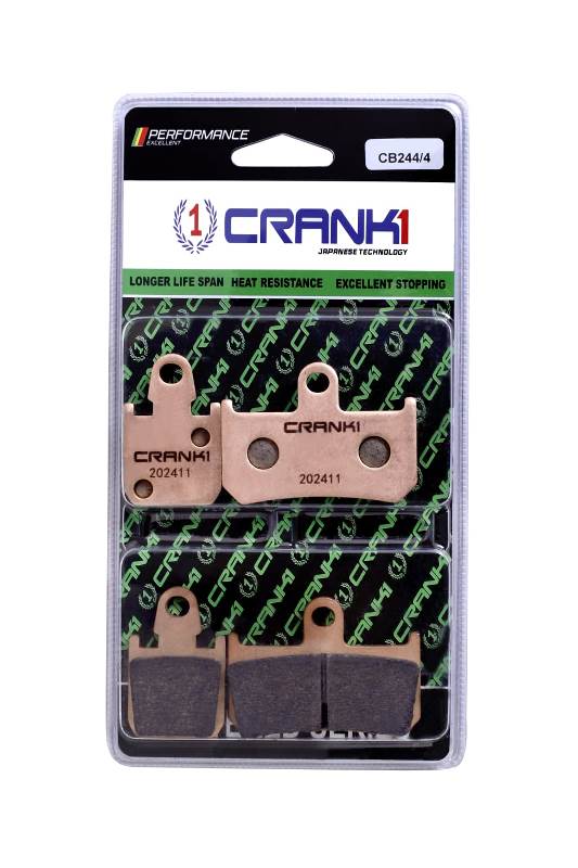CRANK1 Brake Pads Front For Yamaha Vmax - Fully Sintered - CB244/4