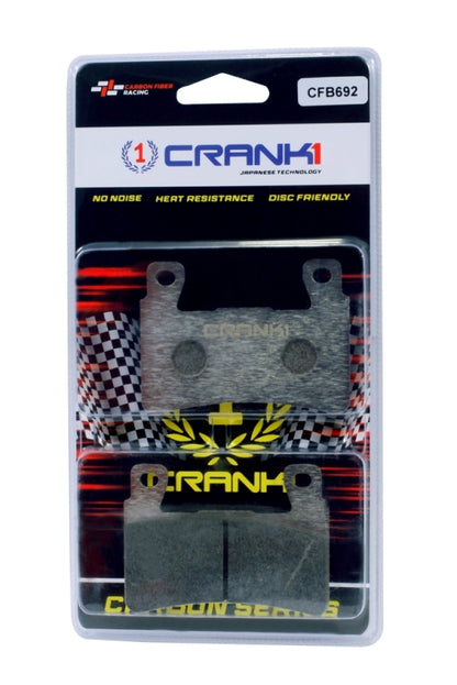 CRANK1 Carbon Brake Pads Font Hyosung GT650NR 2009 To 15 – CFB692 (2 Sets Required) - Front