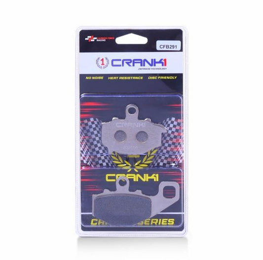 CRANK1 Carbon Brake Pads For Kawasaki ER-6n 2012-2016 - Rear - CFB291