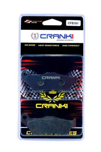 CRANK1 Carbon Brake Pads Front Royal Enfield Thunderbird 350/500 (2013 Onwards) - CFB181
