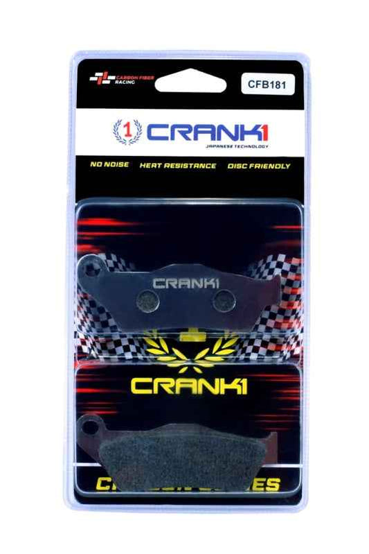 CRANK1 Carbon Brake Pads Front Royal Enfield Thunderbird 350/500 (2013 Onwards) - CFB181