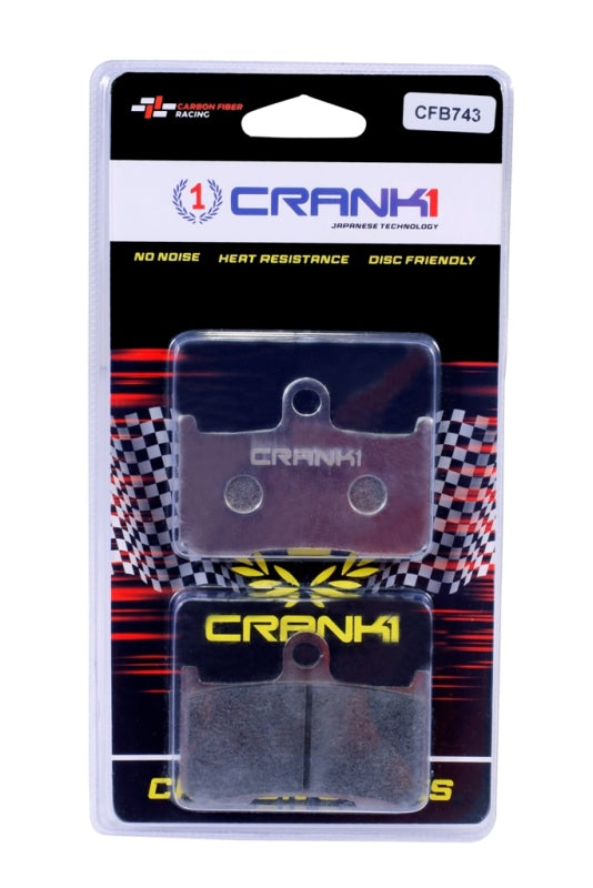 CRANK1 Carbon Brake Pads Front Triumph Street Triple 675 R 2014-2016 – CFB743 (2 Sets Required)
