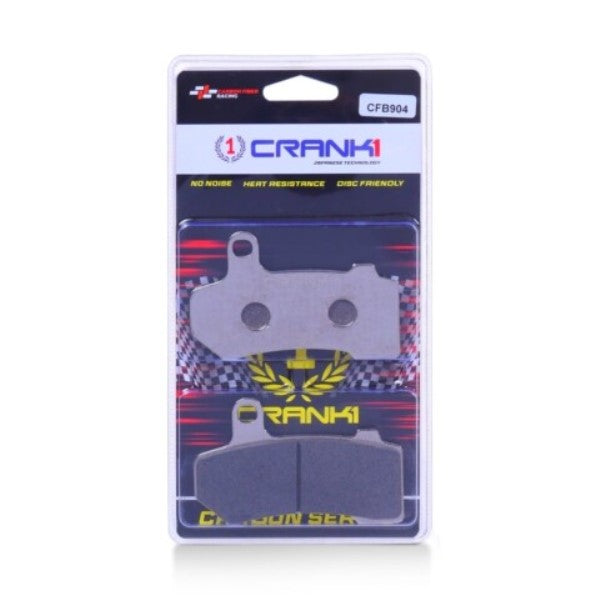 CRANK1 Carbon Brake Pads Front for Harley Davidson CVO Street Glide ( 2017 Onwards ) - CFB904 - (2 Sets )