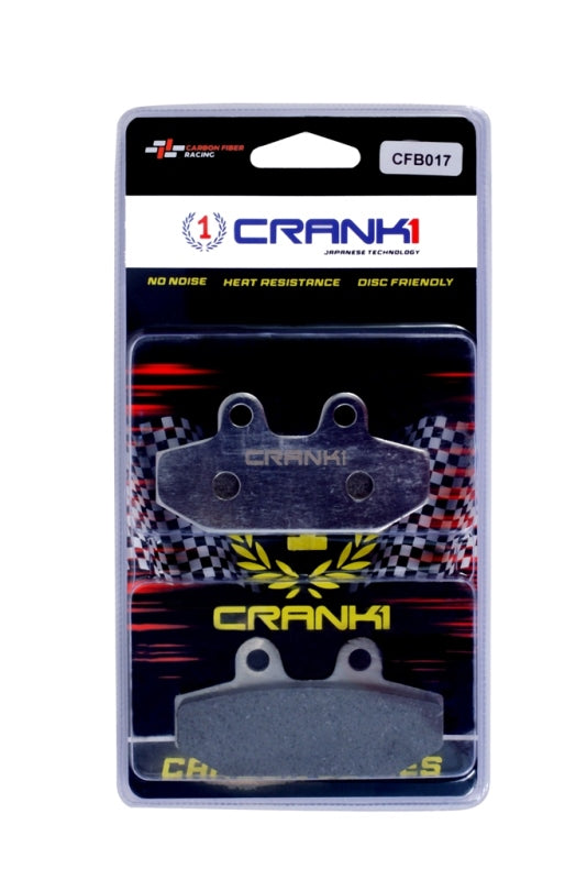 CRANK1 Carbon Brake Pads Rear Harley Davidson Softail Heritage 2018 Onwards - CFB017