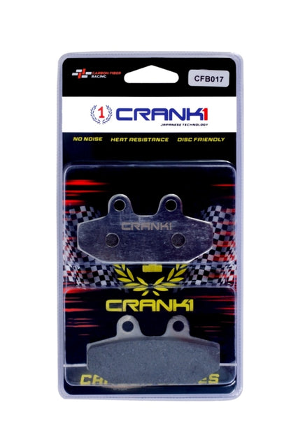 CRANK1 Carbon Brake Pads Rear Harley Davidson Softail Heritage 2018 Onwards - CFB017
