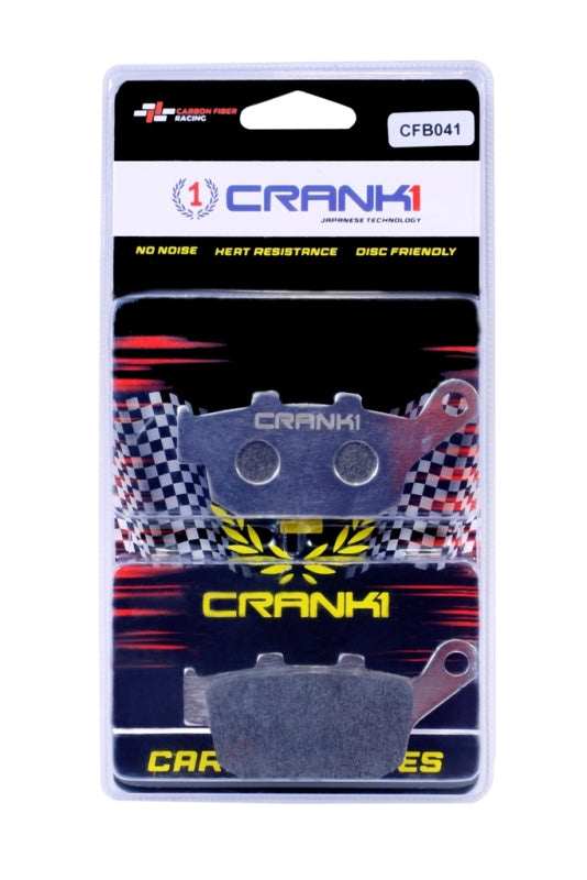 CRANK1 Carbon Brake Pads Rear Honda NX 500 (2023 onwards)-CFB041