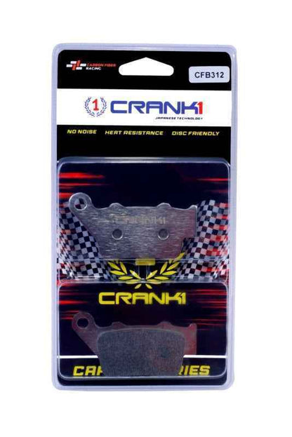 CRANK1 Carbon Brake Pads Rear For Royal Enfield Classic 350/500 (2016 Onwards)- CFB312
