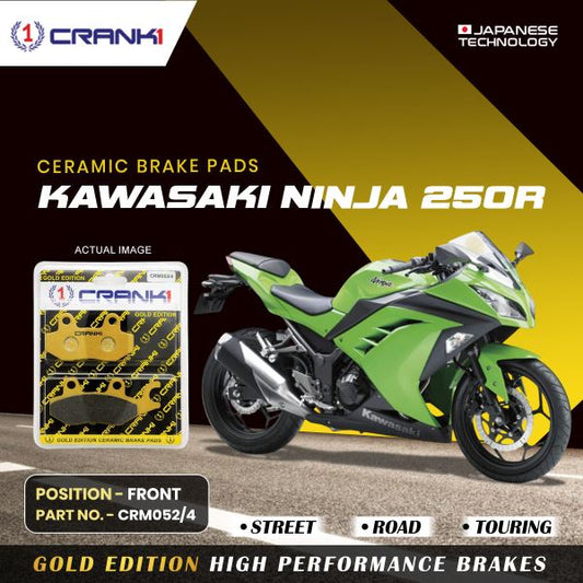CRANK1 Brake Pad For Front Kawasaki Ninja 250R-CRM052/4