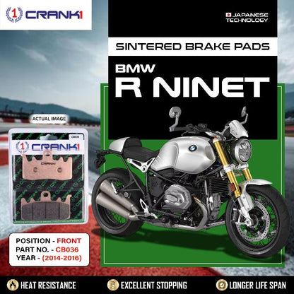 CRANK1 Brake Pads Front BMW R nineT (2014-2016)-CB036-2 Sets
