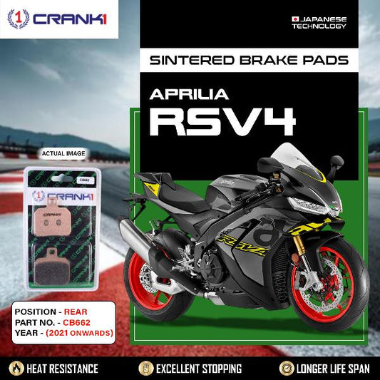 CRANK1 Brake Pads Rear Aprilia RSV4 2021 Onwards-CB662
