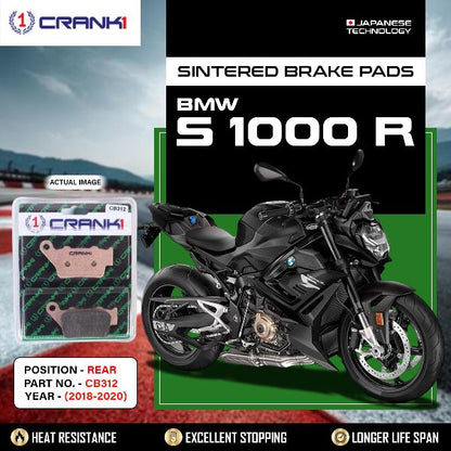 CRANK1 Brake Pads Rear BMW S1000 R (2018-2020) -CB312