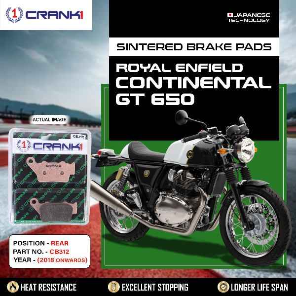 CRANK1 Brake Pads Rear Royal Enfield Meteor 350-CB312