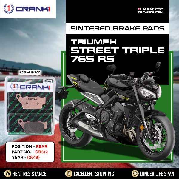 CRANK1 Brake Pads Rear Triumph Speed T4 -CB312