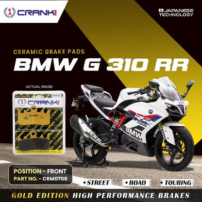 CRANK1 Brake Pad For Front BMW G310 RR -CRM0709 (2 Sets)