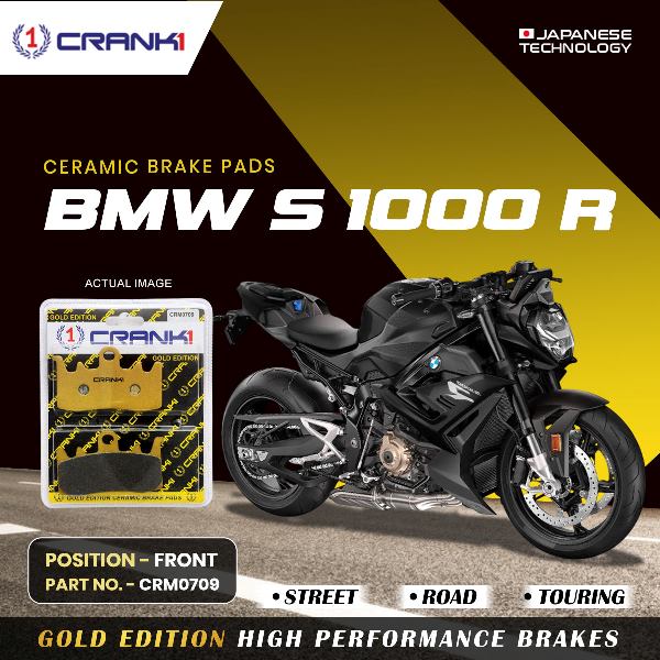CRANK1 Brake Pad For Front BMW S1000R-CRM0709 (2 Sets)