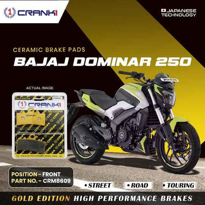 CRANK1 Brake Pad For Front Bajaj Dominar 250 -CRM8609
