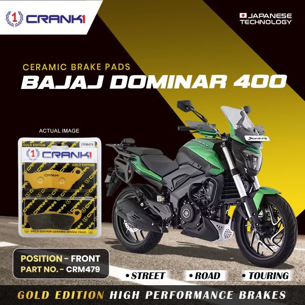 CRANK1 Brake Pad For Front Bajaj Dominar 400-CRM479
