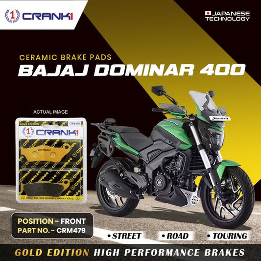 CRANK1 Brake Pad For Front Bajaj Dominar 400-CRM479