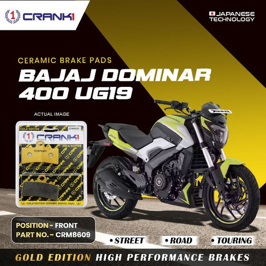 CRANK1 Brake Pad For Front Bajaj Dominar 400, UG19-CRM8609