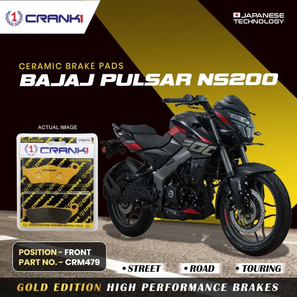 CRANK1 Brake Pad For Front Bajaj Ns 200-CRM479