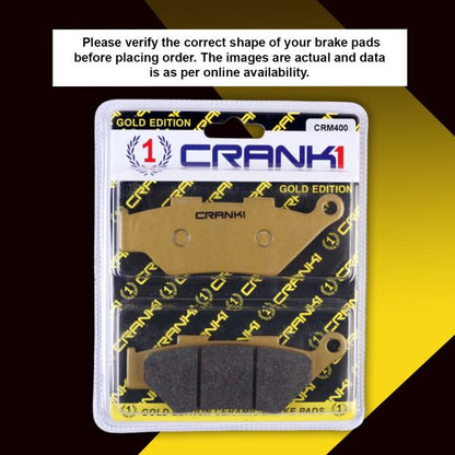 CRANK1 Brake Pad For Front Benelli Imperiale 400-CRM400/2 Sets