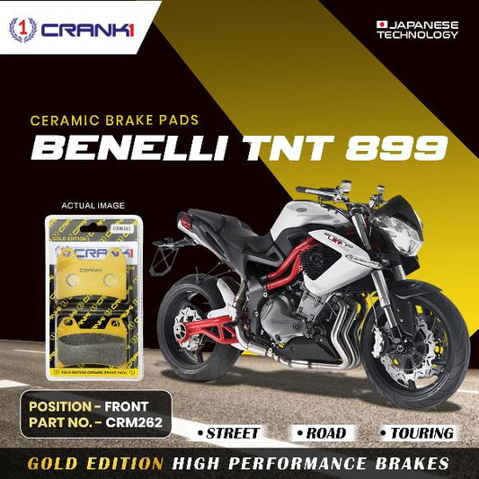 CRANK1 Brake Pad For Front Benelli TNT 899 (2 Sets Required)-CRM262