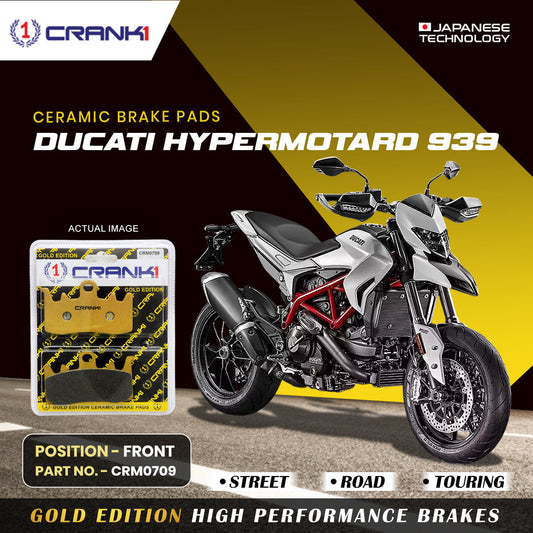 CRANK1 Brake Pad For Front Ducati Hypermotorad 939 -CRM0709 (2 Sets)