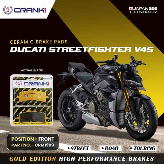 CRANK1 Brake Pad For Front Ducati Streetfighter V4S-CRM1309 (2 Sets)