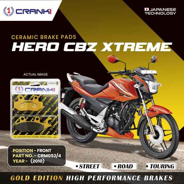 CRANK1 Brake Pad For Front Hero CBZ Xtreme (2010)-CRM052/4