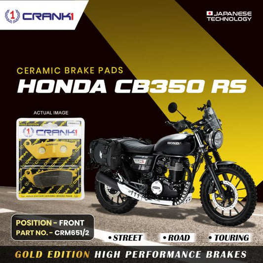 CRANK1 Brake Pad For Front Honda CB 350 RS (1 Set)-CRM6512
