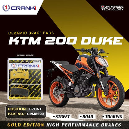CRANK1 Brake Pad For Front KTM 200 Duke-CRM8609