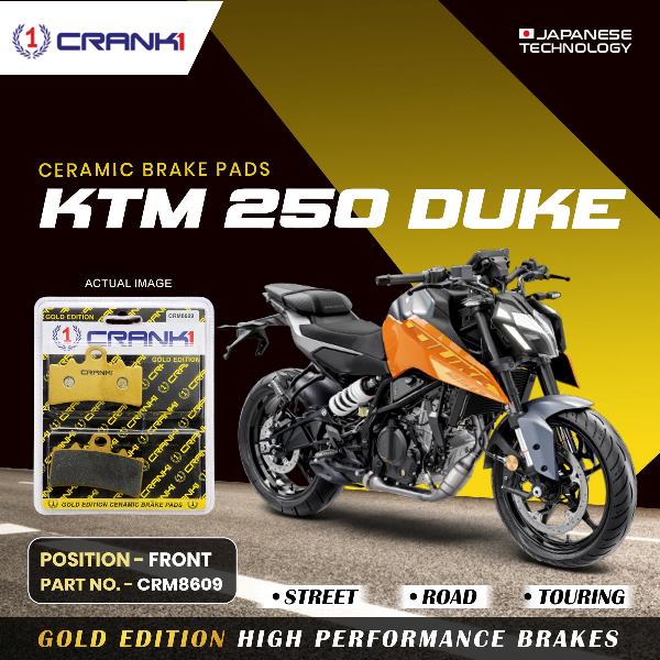 CRANK1 Brake Pad For Front KTM 250 RcDuke-CRM8609