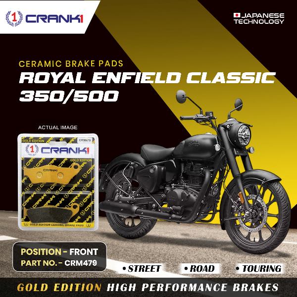 CRANK1 Brake Pad For Front Royal Enfield Classic 350500 CRM479