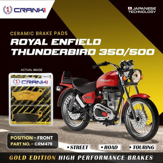 CRANK1 Brake Pad For Front Royal Enfield Thunderbird 350500-CRM479