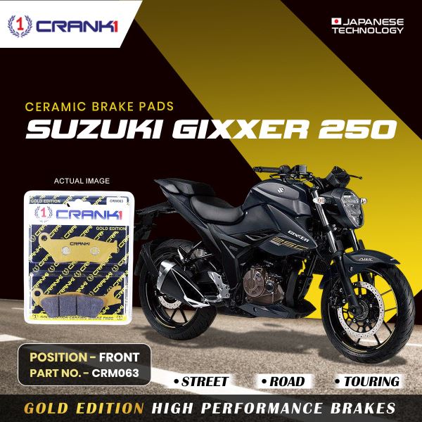 CRANK1 Brake Pad For Front Suzuki Gixer 250 -CRM063