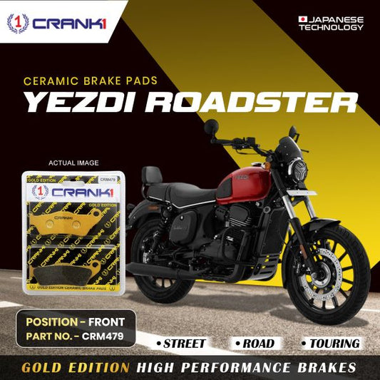 CRANK1 Brake Pad For Front Yezdi Roadster-CRM479