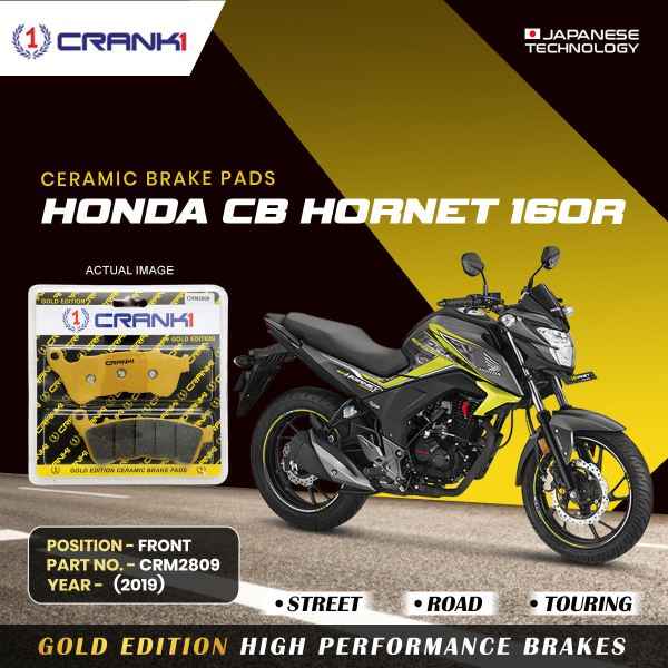 CRANK1 Brake Pad For Honda CB Hornet 160R (2019)-Front -CRM2809